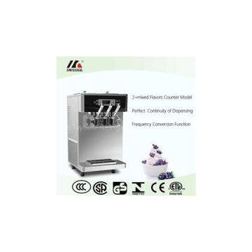 Counter Top Soft Serve Ice Cream Machine With Twin Twist Flavors And Air Pump photo-1