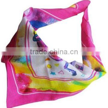 High Quality Popular Custom Printed Cotton lady Triangle Bandana