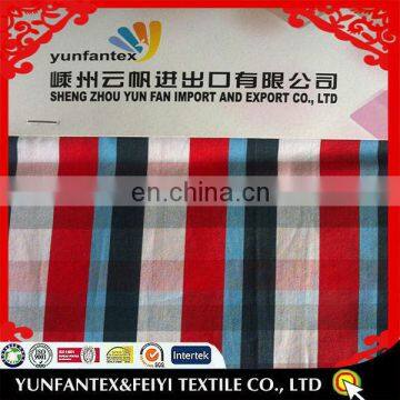 2016 fashion latest new Italy design pattern cheapest cotton yarn dyed check EASY CARE fabric