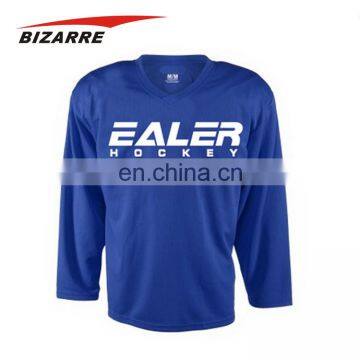 Wholesale Custom Dry Fit Sublimated Ice Hockey Team Jersey With Spandex