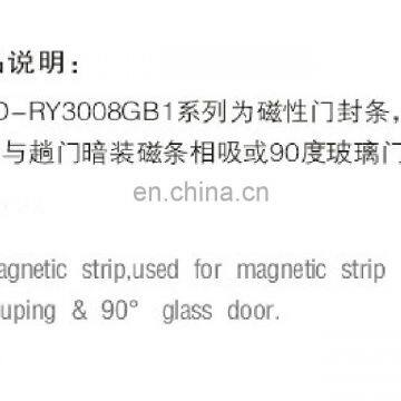 PVC Magnetic Shower Door Seal Strip for Couping 90 Degree Glass Doors photo-3