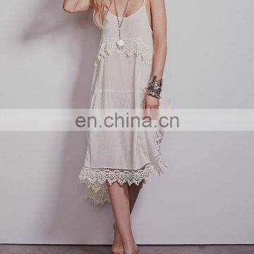 CHEFON Crinkly crepe fashion fat ladies casual dresses cheap