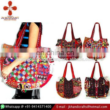 Vintage Banjara Hobo Bag Gypsy Banjara Handbag Sari Patch Tote Bag Tribal Embroidered Handbag