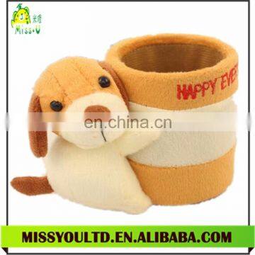 custom dog shape plush pencil holder wholesale