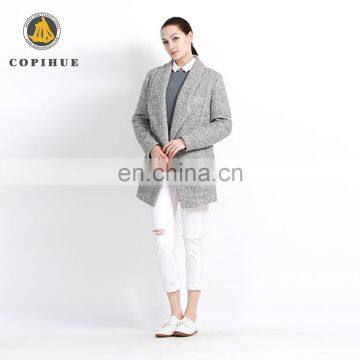 Alibaba China Latest Winter Grey Coat Designs for Women