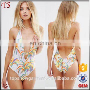 China bikini manufactruer oem low back printed hot sexy mature bikini brazilian