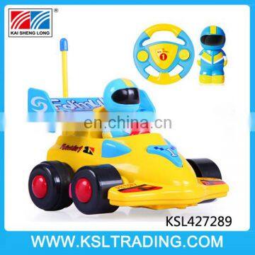 Good design 2 channel rc car toy cartoon F1 car for sale