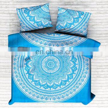 Indian Beautiful Ombre Mandala Duvet Cover Set Quilt Cover Comfoter Set Doona Cover Duvet Cover With Pillow Cover