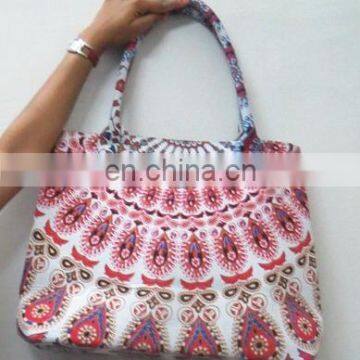 Indian Cotton Women Shopping purses Handbag Carry Bag