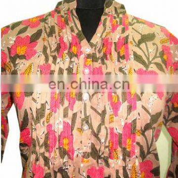 High Quality Cotton Designer Kurti Pintuck Indian Tunic / Ethnic Clothing / India & Pakistan Clothing photo-2