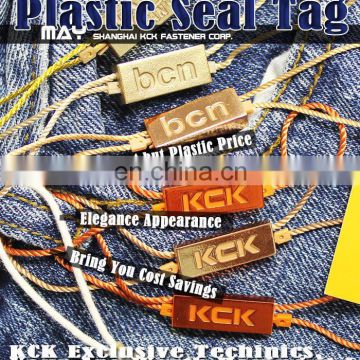 Plastic Seal Tag for Garment , Metal like tags