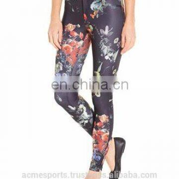 Girls flower sublimated Leggings Leggins