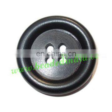 Handmade 4 hole wood buttons, size : 45mm