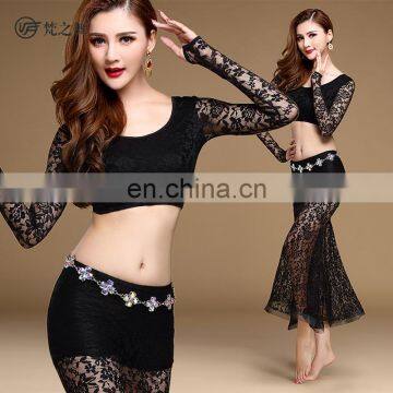 T-5135 Latest designed hot sexy lace egyption belly dance costumes