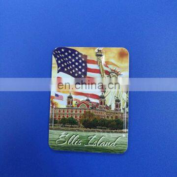 custom full color printing statue of liberty 3d fridge magnets