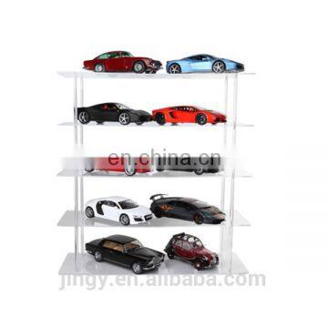 high top handmade lucite kids car models floor display shelf