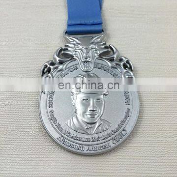 Pear nickel plated zinc alloy medal with custom design for award