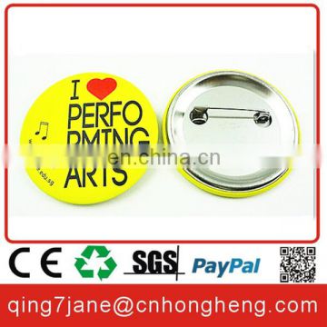 Custom made round button badge pin color printing