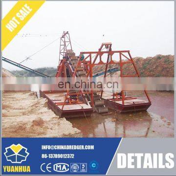 river sand dredging and maintance bucket chain gold dredger