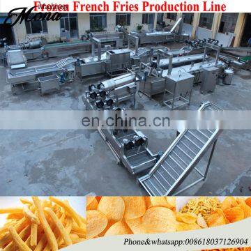 potato french fries production line / potato chips making machine price / frozen french fries machinery