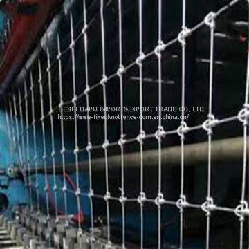 galvanized fixed knot woven wire field fence mesh