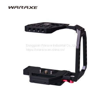 WARAXE QR Half Cage for Blackmagic Design Pocket Cinema Camera 4K (BMPCC 4K) Built-in QR Plate 4510 photo-2