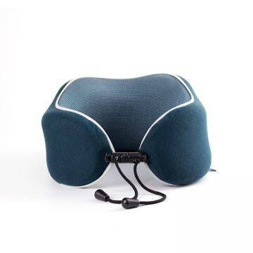 Memory foam head neck massage neck pillow for airplane and office