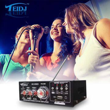 Factory Direct Supply Mini Car USD/SD/FM Power Amplifier Ak-698d Amplifier photo-2