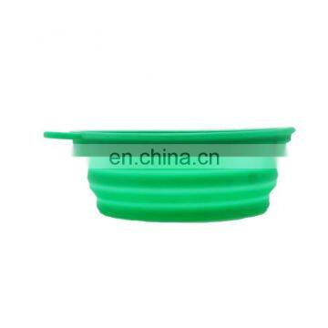Portable environmentally friendly silicone pet folding bowl and utensils with large and small size such as dog and cat