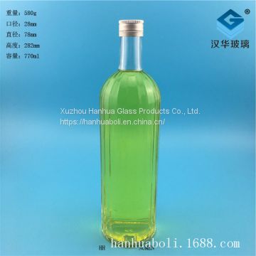 Manufacturer direct sales 750ml export glass wine bottle High grade glass wine bottle  manufacturer