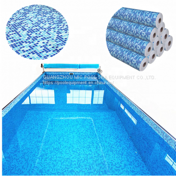 Non-slip vinyl swimming pool liner