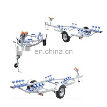 Single Axle 400Kg Load Galvanized Rubber Boat Trailer