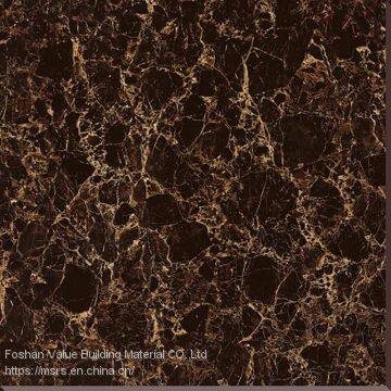 Dark Emperador Porcelain Glazed Tile 60x60cm photo-2