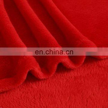 TEX-CEL OEM Worm Touch Super Soft Polyester Winter Red Flannel Fleece Blanket photo-5