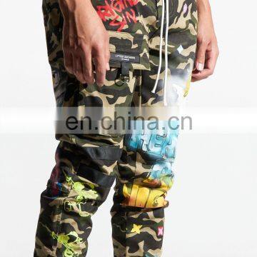 DiZNEW Military Army Cargo Camo Combat Work Jeans Pants With Printing photo-5