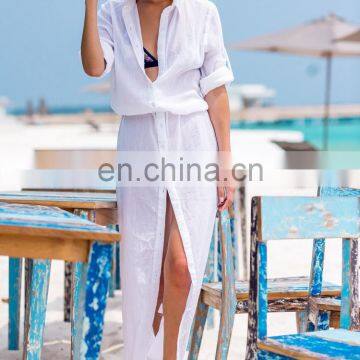 Черно-белая летняя женская одежда для плюс-размера: паховые накиды, белая хлопковая туника, пляжный плащ, купальник-комбинезон, купальник-бикини с накидкой для женщин photo-3