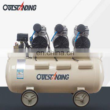 750W*3-65L portable low noise oil free air compressor