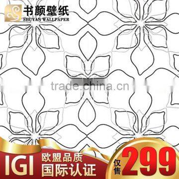 15.9 square meters large flower garden warm minimalist 3D stereoscopic fresh bedroom living room TV background -3d wall paper