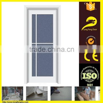 solid decorative modern wood bathroom glass door