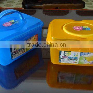 Super lock plastic storage box, storage container, storage bin with handles