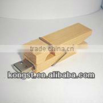 Environmental Friendly Wooden USB Flash Drive Logo Acceptable 1-32GB with cheap price