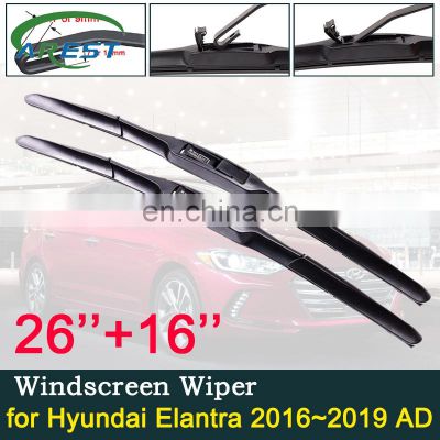 Car Wiper Blade for Hyundai Elantra 2016~2019 AD Avante Super Elantra Windscreen Windshield Wipers Car Accessories 2017 2018