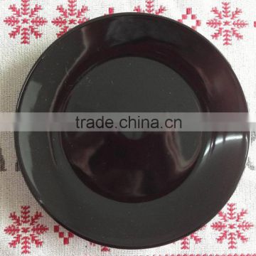 27cm black colored dinner plate