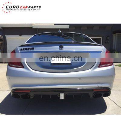 S class w222 S63 S65 carbon fiber diffuser  with customer feedback for S63 S65 to B style carbon diffuser with exhaust tips