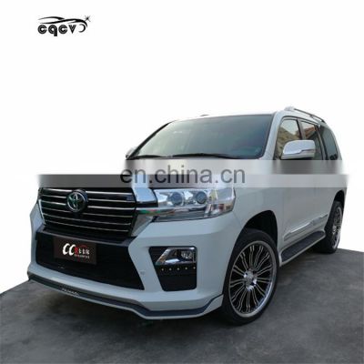 Plastic material E style body kit for 2018 Toyota land cruiser front bumper rear bumper for land cruiser facelift