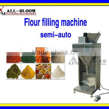 Semi-auto flour/milk powder/protein powder/coffee powder dry powder measuring and filling machine