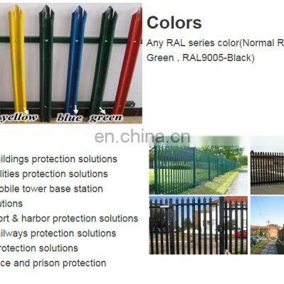 Factory Supply Outdoor Security Fence Steel Palisade Fence photo-4