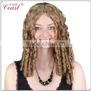 middle parting synthetic wigs curly