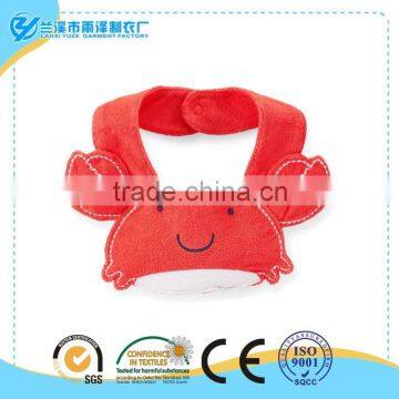 Crab Terry Teething Bib