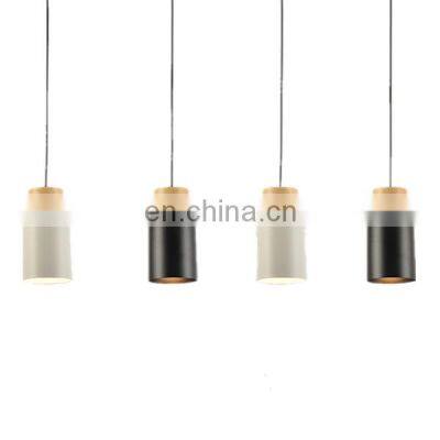 Tonghua 2021 Wood Ceiling Rose Short Tube Shaped Gu10 LED  Warm White Home Decor Pendant Lamp Indoor